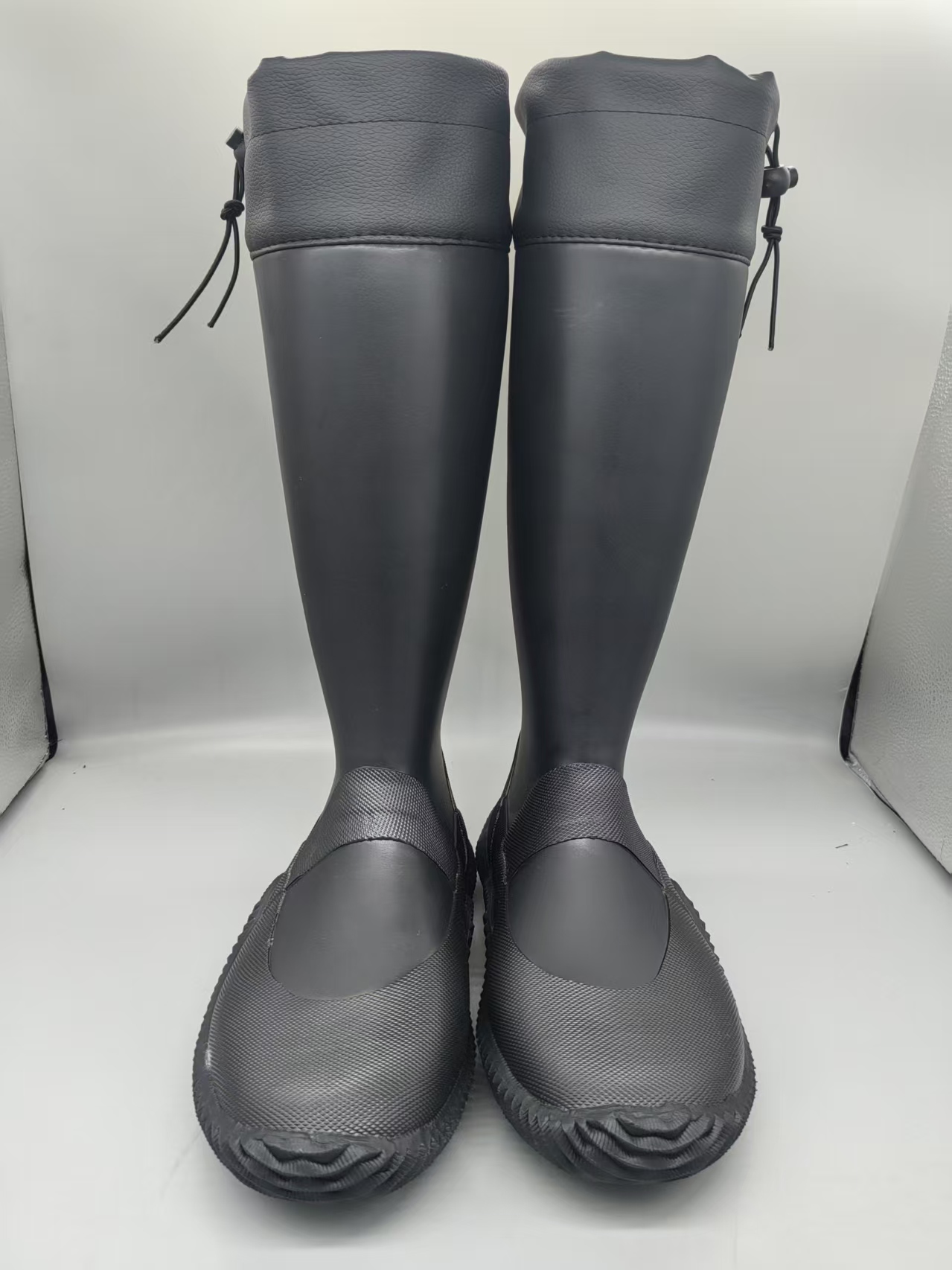 Botas de látex impermeáveis para homens