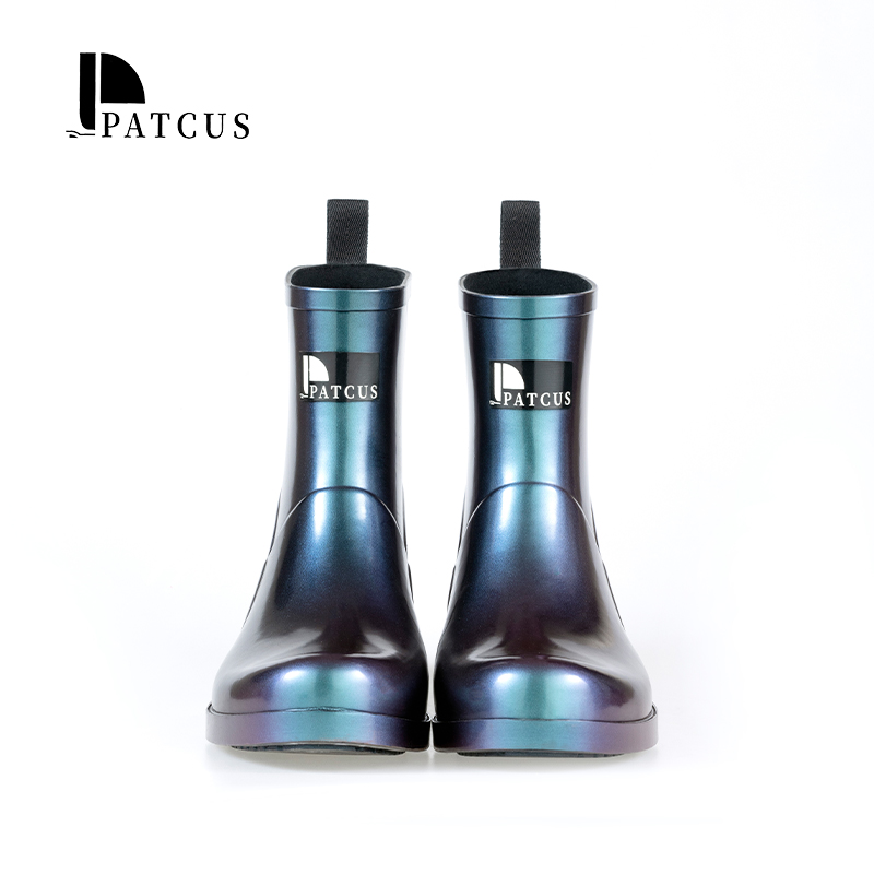 Botas de couro masculinas elegantes da Patcus