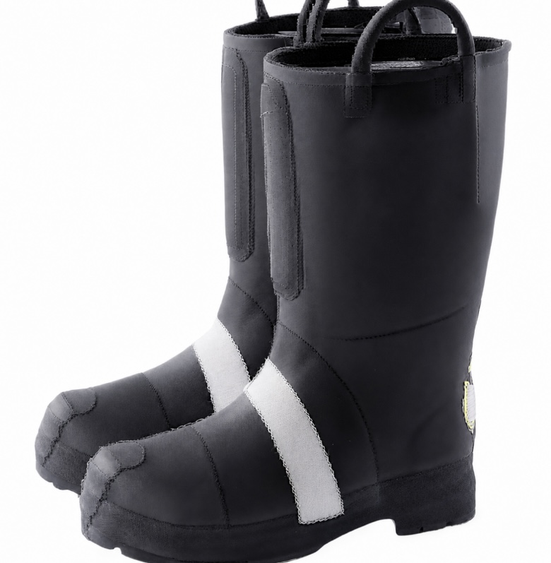 Botas de combate a incêndios resistentes à chama