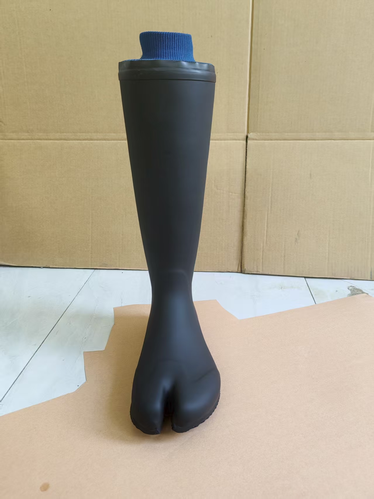 Botas de cano curto em látex, modernas para mulheres